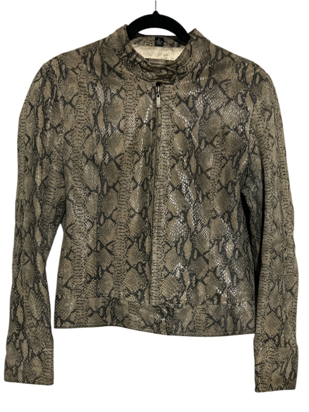 Rogue Genuine Leather Moto
Jacket Snakeskin Size Large